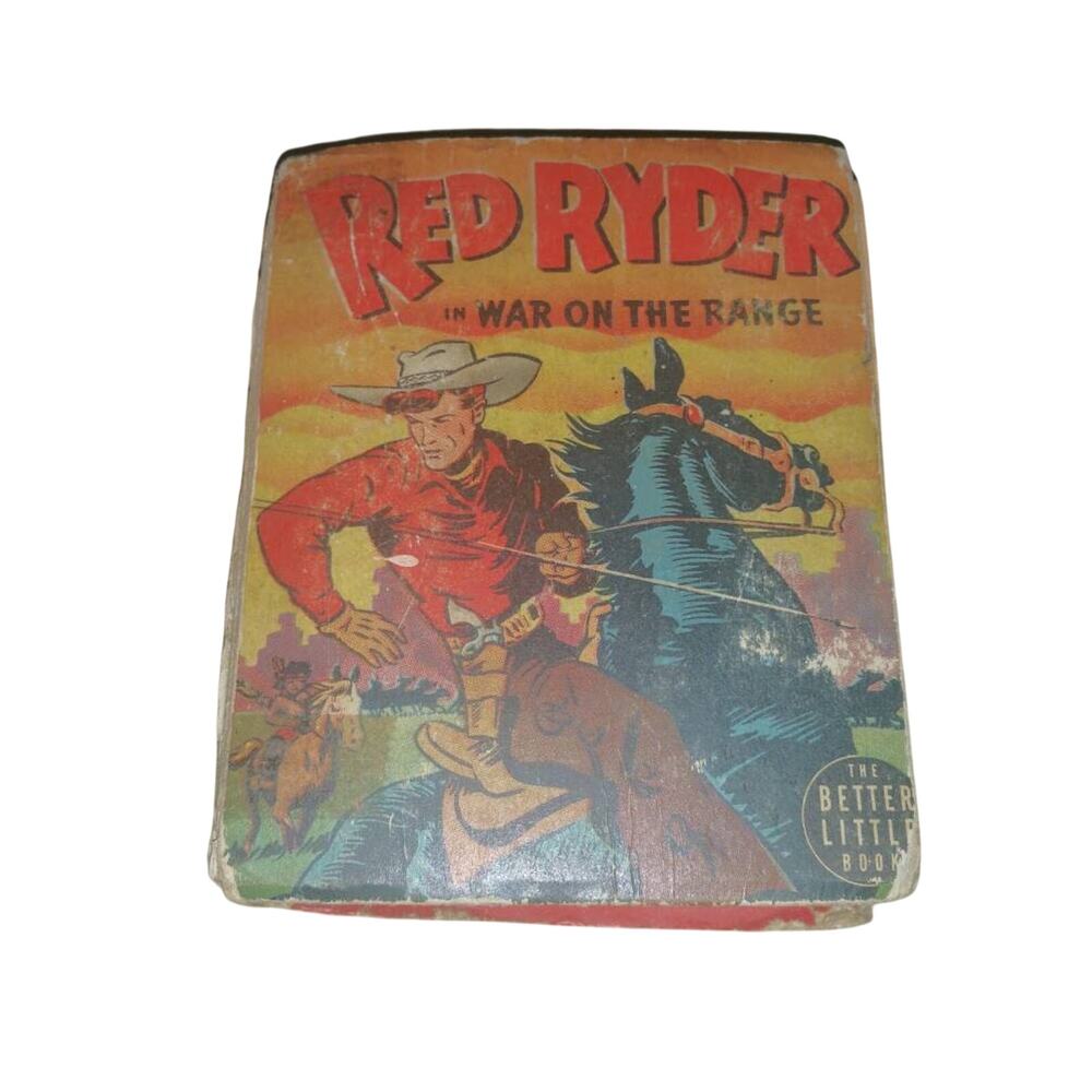 Red Rider War on the range 1912 Whitman Little big book